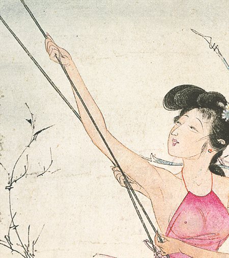 东乌珠-胡也佛的仕女画和最知名的金瓶梅秘戏图